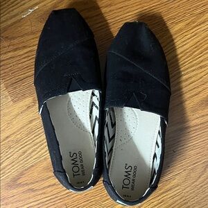 TOMS Classic Black Canvas Shoes